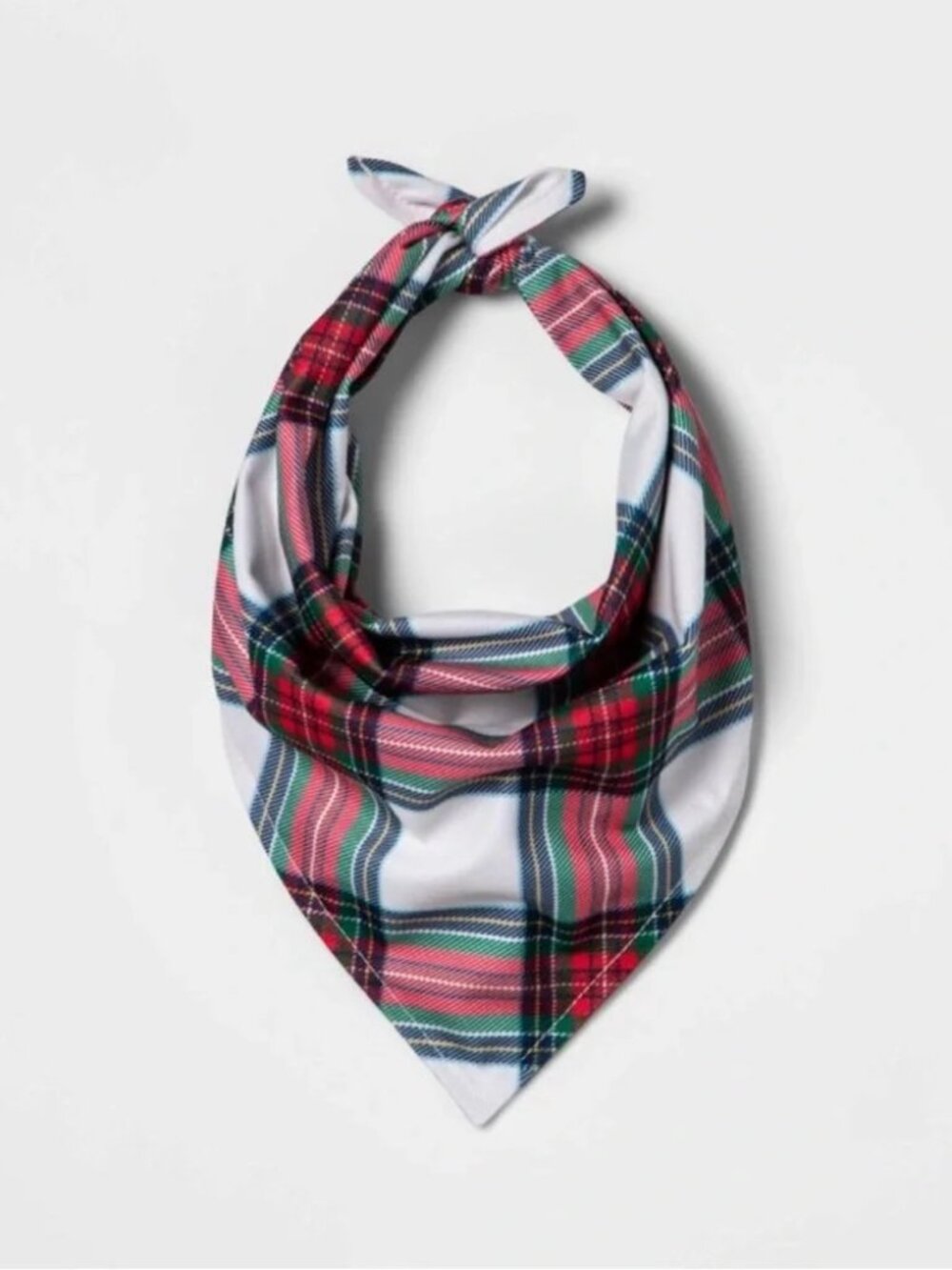 NWT Holiday Family Sleep Separates Dog Bandana - Wondershop™ Cream Tartan Plaid